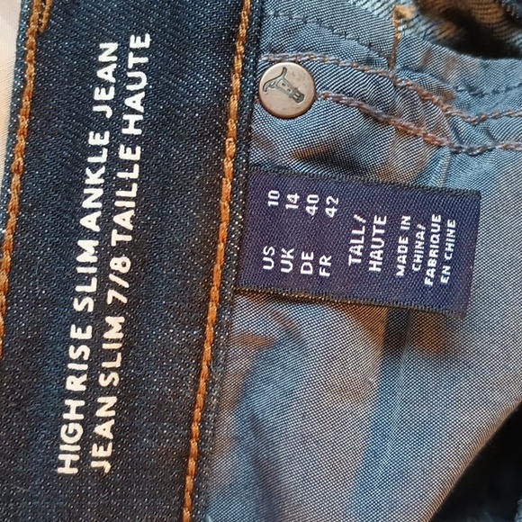 Lands End High-Rise Slim Ankle Jean - Picture 11 of 12